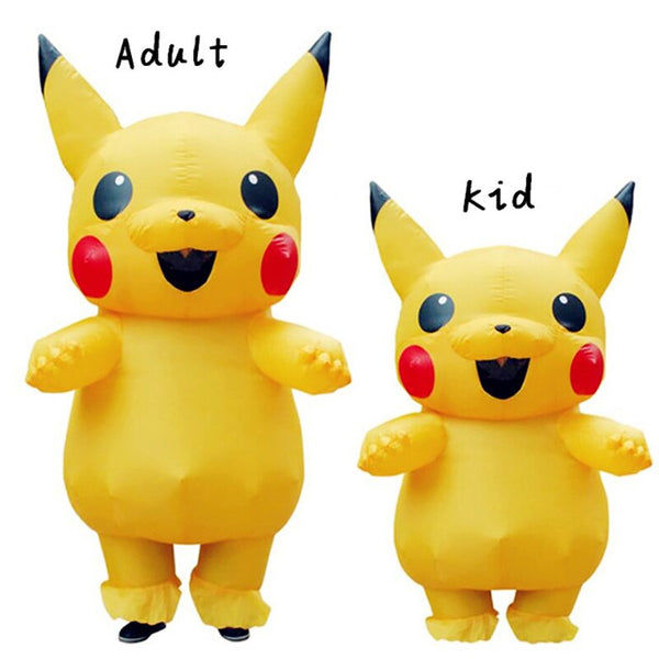 Pikachu Inflatable Costume Anime Cosplay Costume Pokemon Peluche Mascot Carnival Fantasy Adult Costumes